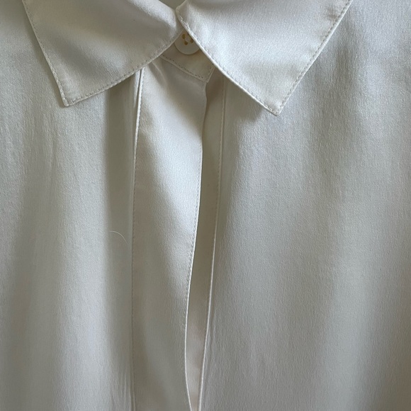White Women's Silk Cabi Blouse - Picture 6 of 7